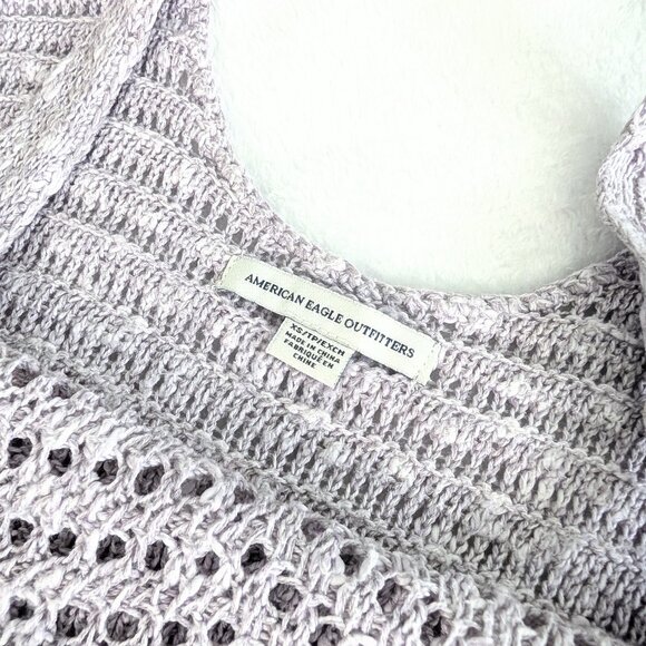 AE Open Knit Sweater Tank Top, XS - Picture 4 of 7